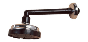 Conjunto de ducha negro-cromado brazo corto