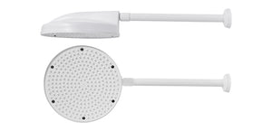 Conjunto de ducha blanca plato grande